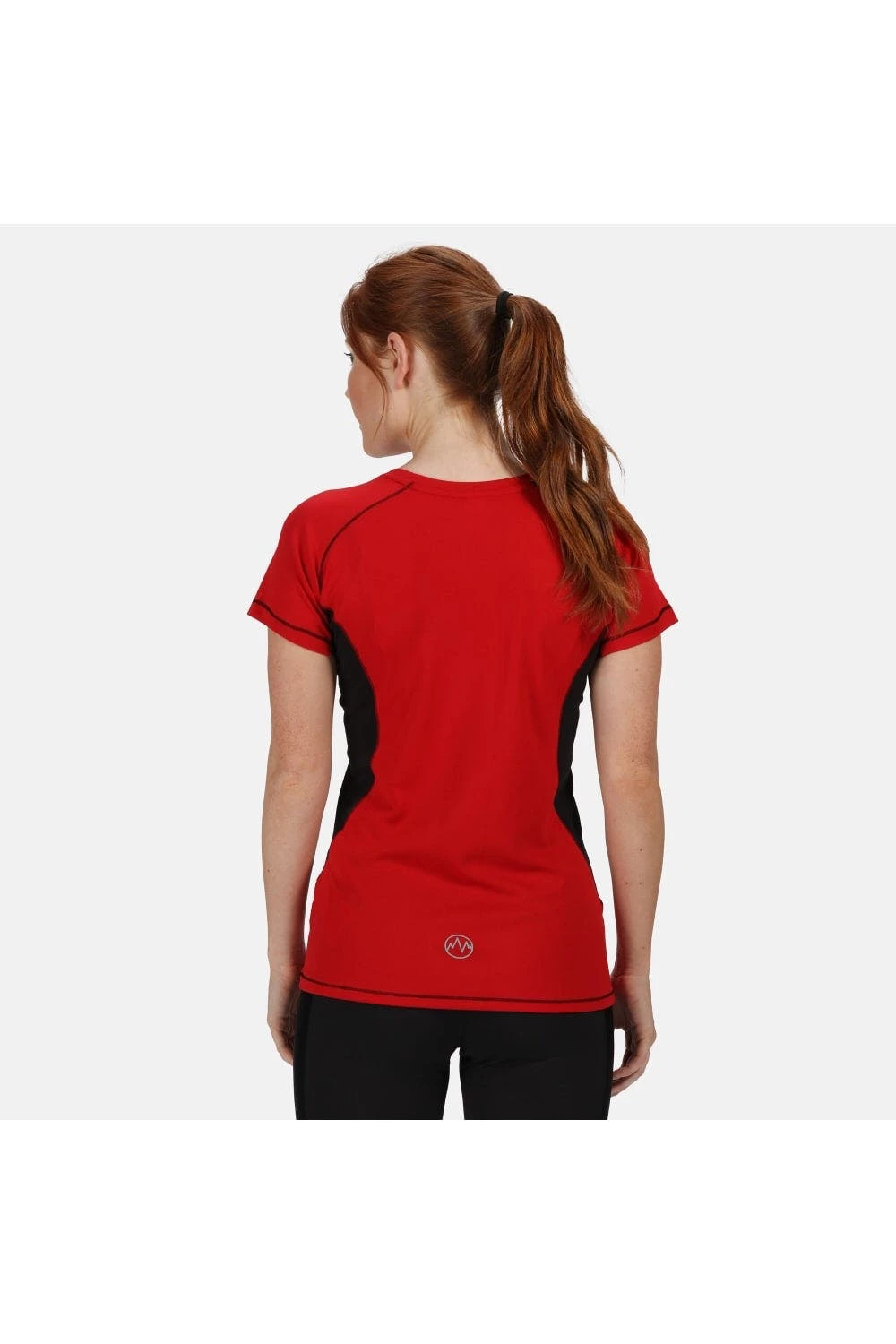 Regatta Activewear Womens Beijing Short Sleeve T-Shirt - Classic Red/Black - Image 2