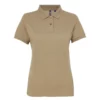 Asquith & Fox Womens/Ladies Short Sleeve Performance Blend Polo Shirt (Khaki)