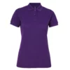 Asquith & Fox Womens/Ladies Short Sleeve Performance Blend Polo Shirt (Purple)