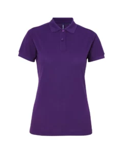 Asquith & Fox Womens/Ladies Short Sleeve Performance Blend Polo Shirt (Purple)