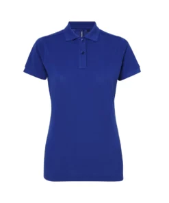 Asquith & Fox Womens/Ladies Short Sleeve Performance Blend Polo Shirt (Royal)
