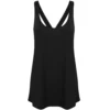SKINNI FIT Ladies Fashion Workout Tank Top - Black