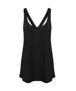 SKINNI FIT Ladies Fashion Workout Tank Top - Black