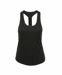 TriDri Tri Dri Womens/Ladies Performance Strap Back Tank Top (Charcoal)