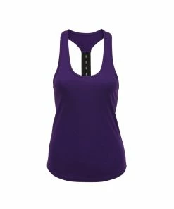 TriDri Tri Dri Womens/Ladies Performance Strap Back Tank Top (Purple)