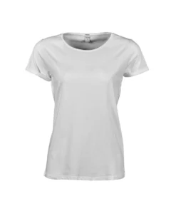 Tee Jays Womens/Ladies Roll Sleeve Cotton T-Shirt - White