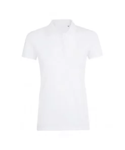 SOLS Womens/Ladies Phoenix Short Sleeve Pique Polo Shirt (White)