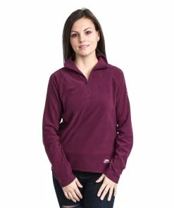 TRESPASS Womens/Ladies Shiner Half Zip Microfleece Top - Blackberry