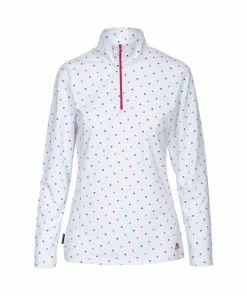 Trespass Womens/Ladies Betty II 1/2 Zip Top (RAINBOW SPOT)