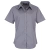Premier® Premier Short Sleeve Poplin Blouse/Plain Work Shirt (Navy)