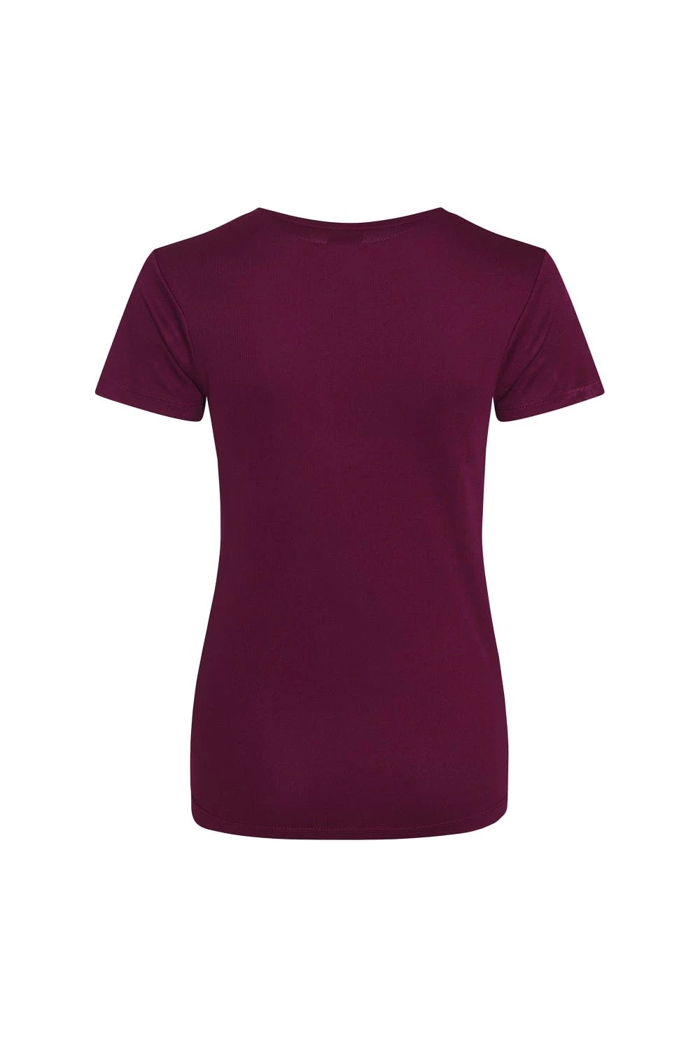 Awdis Just Cool Womens/Ladies Sports Plain T-Shirt - Burgundy - Image 2