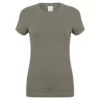 SKINNI FIT Womens/Ladies Feel Good Stretch Short Sleeve T-Shirt (Khaki)