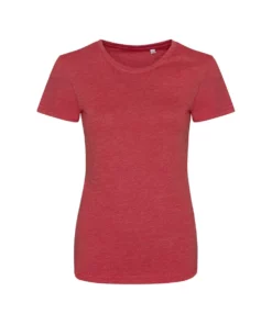 AWDis Womens/Ladies Girlie Tri-Blend T-Shirt (Heather Red)