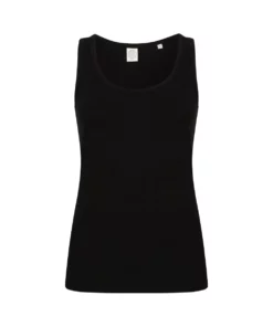 SKINNI FIT Womens/Ladies Feel Good Stretch Vest (Black)