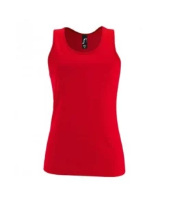 SOLS Womens/Ladies Sporty Performance Tank Top (Red)