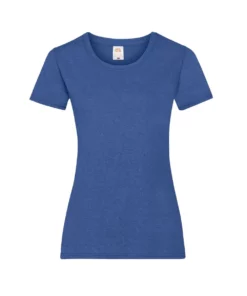 FRUIT OF THE LOOM Of The Loom Ladies/Womens Lady-Fit Valueweight Short Sleeve T-Shirt (Retro Heather Royal)