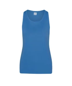 Awdis Womens/Ladies Girlie Smooth Sports Vest - Sapphire Blue