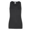 Awdis Womens/Ladies Girlie Smooth Sports Vest - Jet Black