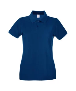 Universal Textiles Womens/Ladies Fitted Short Sleeve Casual Polo Shirt (Navy Blue)