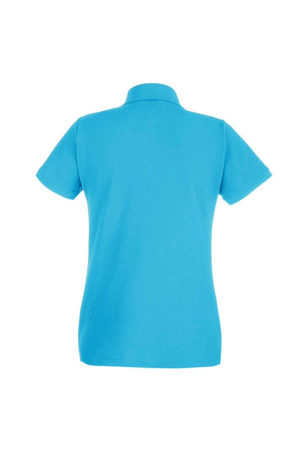 Universal Textiles Womens/Ladies Fitted Short Sleeve Casual Polo Shirt (Cyan) - Image 2
