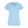 Universal Textiles Womens/Ladies Value Fitted Short Sleeve Casual T-Shirt (Light Blue)