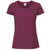 Of The Loom Fruit Of The Loom Womens/Ladies Ringspun Premium T-Shirt (Oxblood)