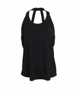 TriDri Tri Dri Womens/Ladies Double Strap Back Vest (Black)