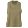 Bella + Canvas Ella + Canvas Womens/Ladies Racerback Cropped Tank Top (Heather Olive)