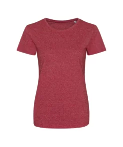 AWDis Womens/Ladies Girlie Space Blend T Shirt (Space Red/White)