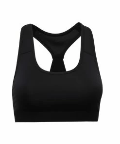 TriDri Womens/Ladies Performance Sports Bra (Medium Impact) (Black (Solid))