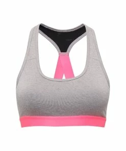 TriDri Womens/Ladies Performance Sports Bra (Medium Impact) (Silver Melange)