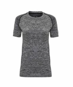 TriDri Womens/Ladies Seamless 3D Fit Multi Sport Performance Short Sleeve Top (Charcoal)