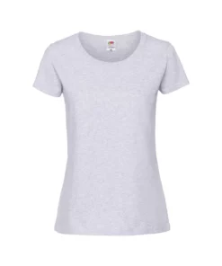 Of The Loom Fruit Of The Loom Womens/Ladies Fit Ringspun Premium Tshirt (Ash)