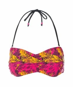 Trespass Womens/Ladies Linear Bandeau Bikini Top (Pink Lady Print)