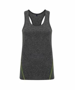 TriDri Womens/Ladies Laser Cut Vest (Black Melange)