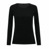 TriDri Womens/Ladies Laser Cut Scooped Top (Black)