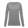 TriDri Womens/Ladies Laser Cut Scooped Top (Silver Melange)
