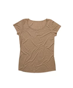 Stedman Stars Womens/Ladies Daisy Melange Oversized Crew Neck Tee (Vintage Brown)