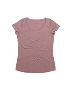 Stedman Stars Womens/Ladies Daisy Melange Oversized Crew Neck Tee (Vintage Rose)