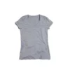 Stedman Stars Womens/Ladies Lisa Melange V Neck T-Shirt (Heather Gray)