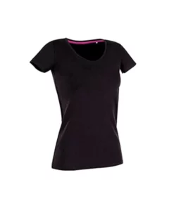 Stedman Stars Womens/Ladies Claire V Neck Tee (Black Opal)