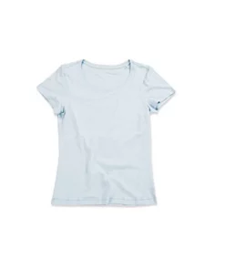 Stedman Stars Womens/Ladies Sharon Slub Crew Neck T-Shirt (Powder Blue)