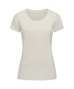 Stedman Stars Womens/Ladies Janet Organic Crew Neck Tee (Winter White)