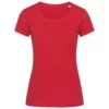 Stedman Stars Womens/Ladies Janet Organic Crew Neck Tee (Pepper Red)