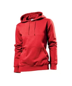 Stedman Classics Womens/Ladies Hooded Sweat (Scarlet Red)