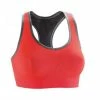 Spiro Womens/Ladies Fitness Cool Compression Sports Bra (Hot Coral/Phantom Grey)