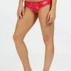 Regatta Womens/Ladies Aceana High Leg Bikini Briefs - Dark Cerise Tropical