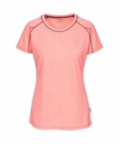 Trespass Womens/Ladies Mamo Short Sleeve Active T-Shirt (Neon Coral)