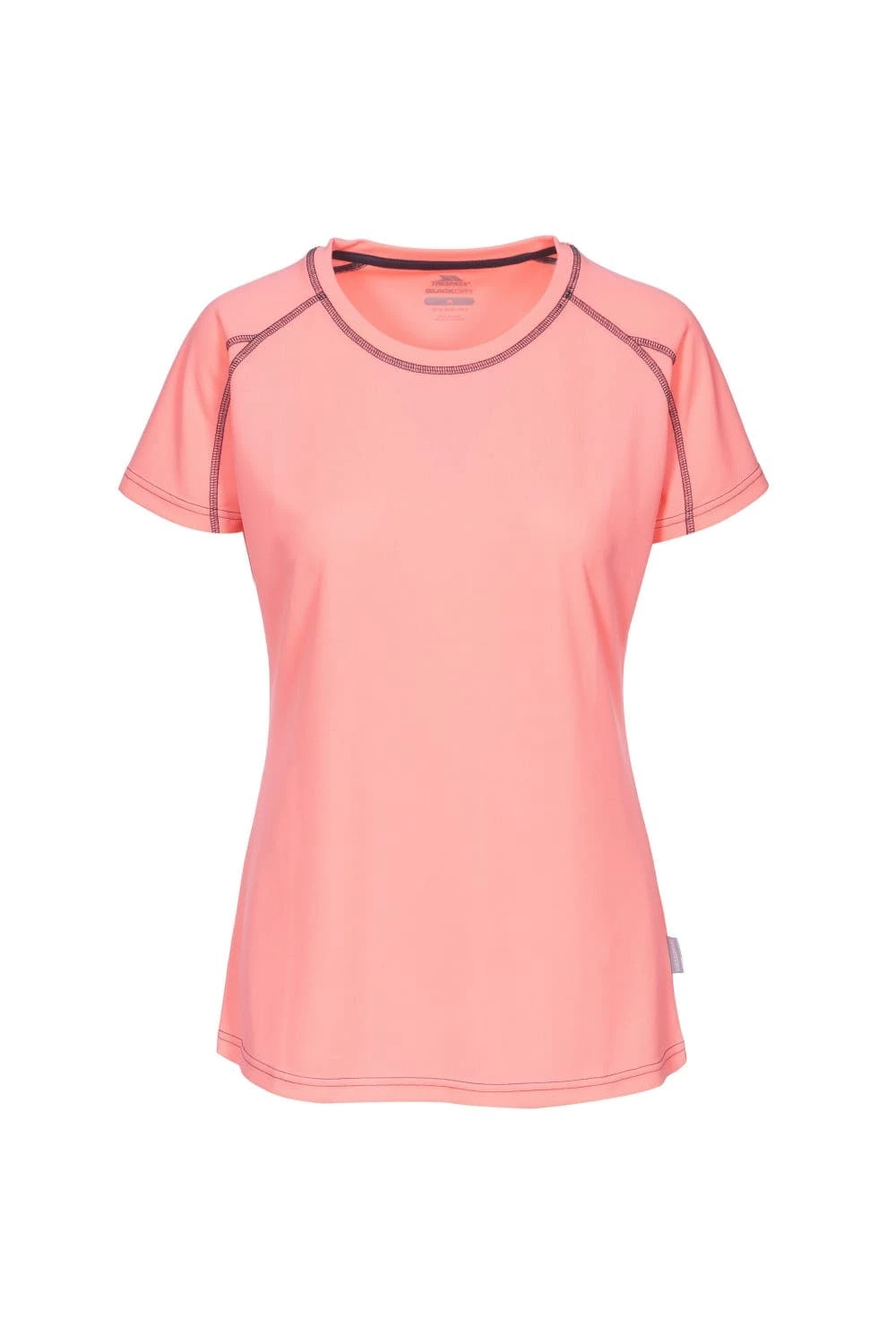 Trespass Womens/Ladies Mamo Short Sleeve Active T-Shirt (Neon Coral)