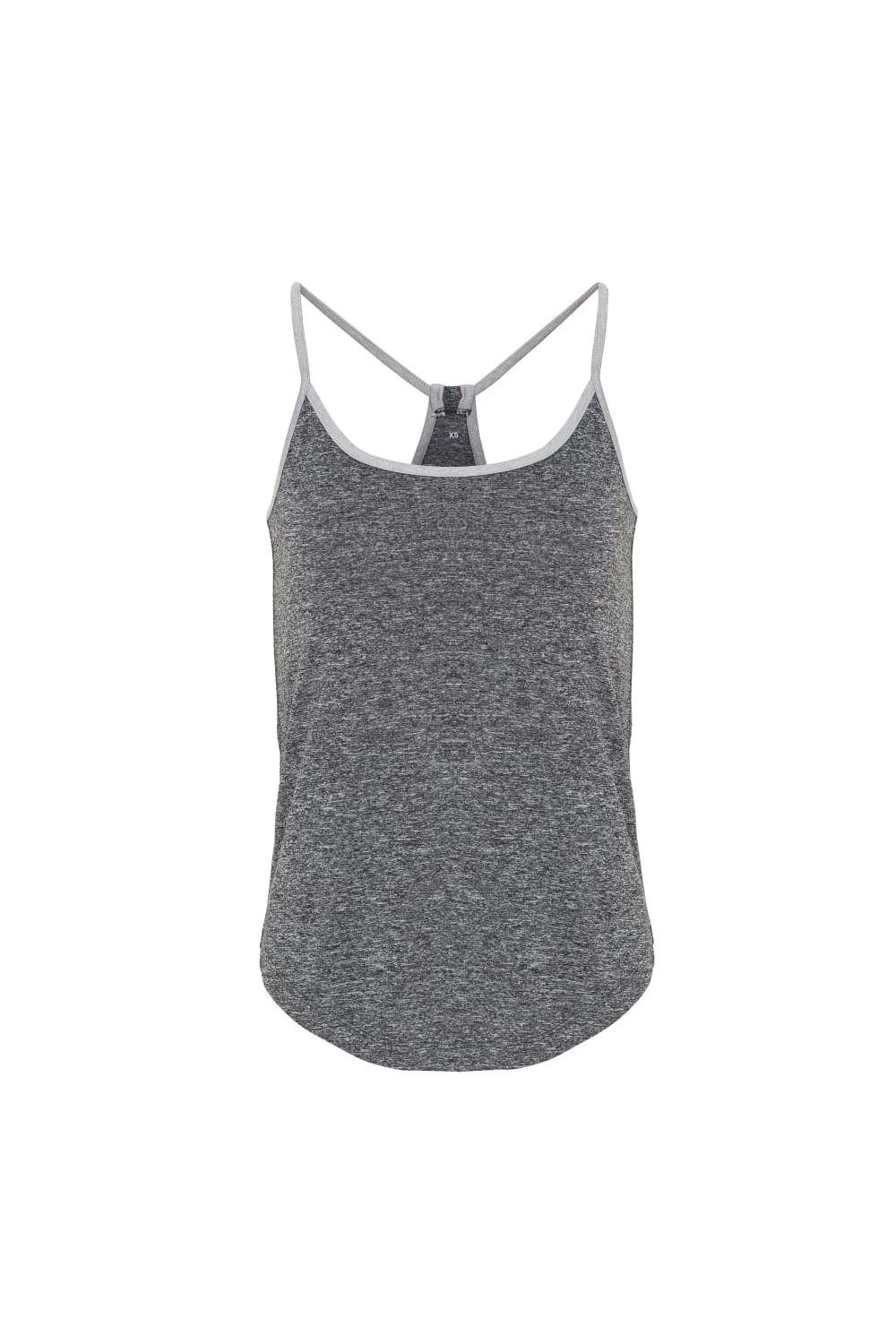TriDri Womens/Ladies Yoga Undershirt (Black Melange/Silver Melange)